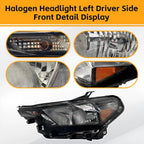 Halogen Headlight with Bulb for Chevrolet Colorado (2023–2025) Left Driver Side