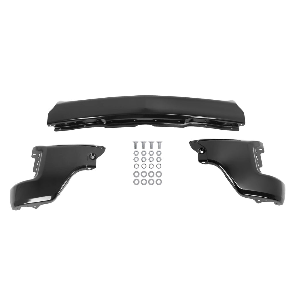 Front Bumper Face Bar for Chevrolet Silverado 1500 (2019-2022) Steel Black