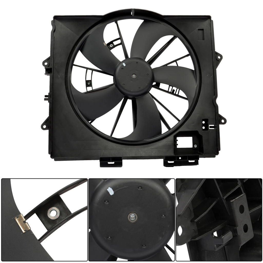 Radiator Condenser Cooling Fan Assembly for Cadillac CTS (2009-2013)