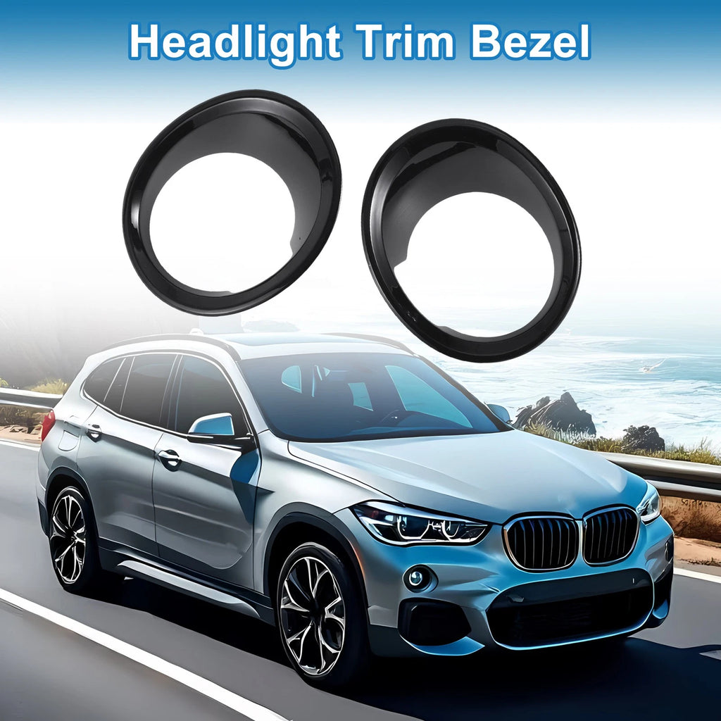 2X Headlight Trim Bezel for BMW X1 F48 (2016–2022)