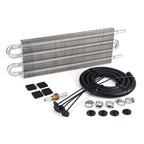 4 Row Aluminum Transmission Oil Cooler with Hose/Mounting Kit for Auto-Manual
