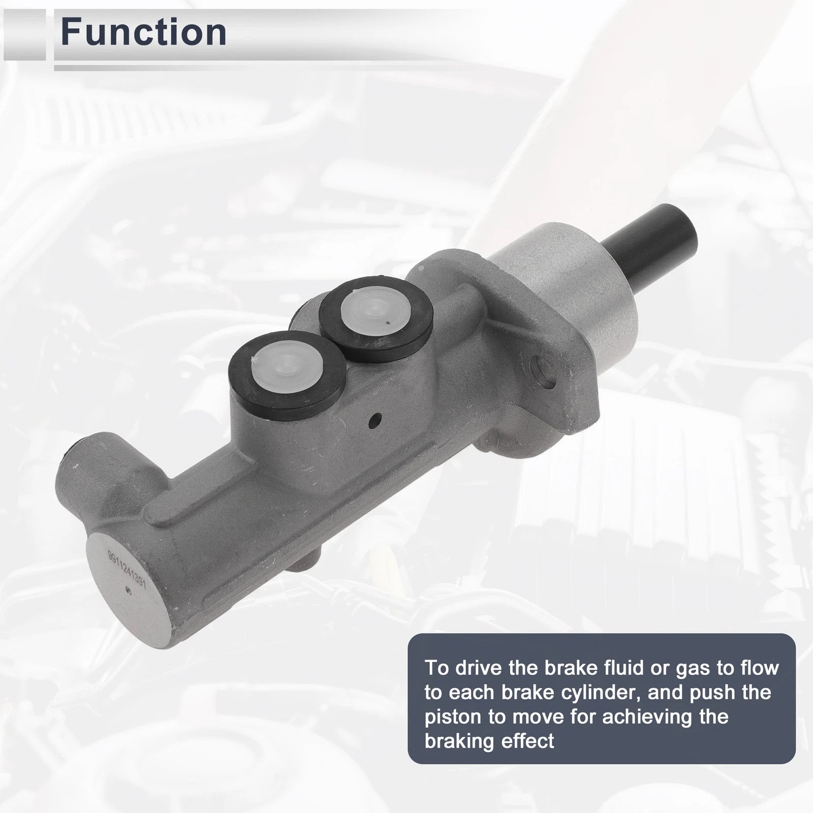 Brake Master Cylinder with Reservoir No. 1J1614019 for Volkswagen Jetta (1999–2006)