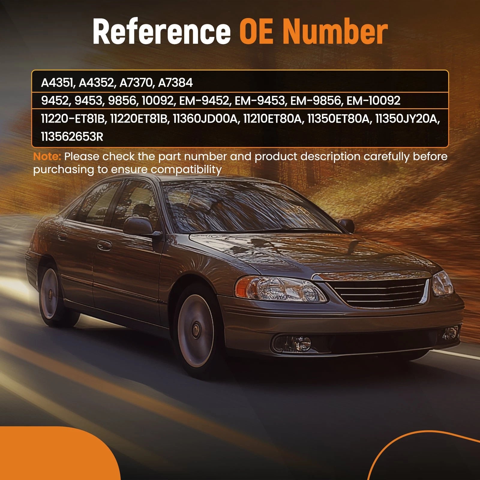 Set of 4 Engine Motor and Transmission Mounts for Nissan Rogue (2014–2015)
