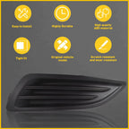 Left Driver Side Fog Light Cover for Ford Fiesta (2014â2019)