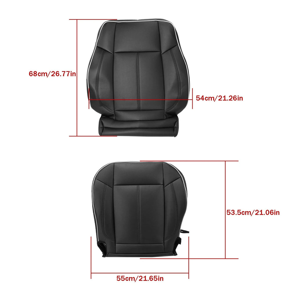 Set of 2 Durable Leather Seat Covers for Hummer H3 (2006–2010)