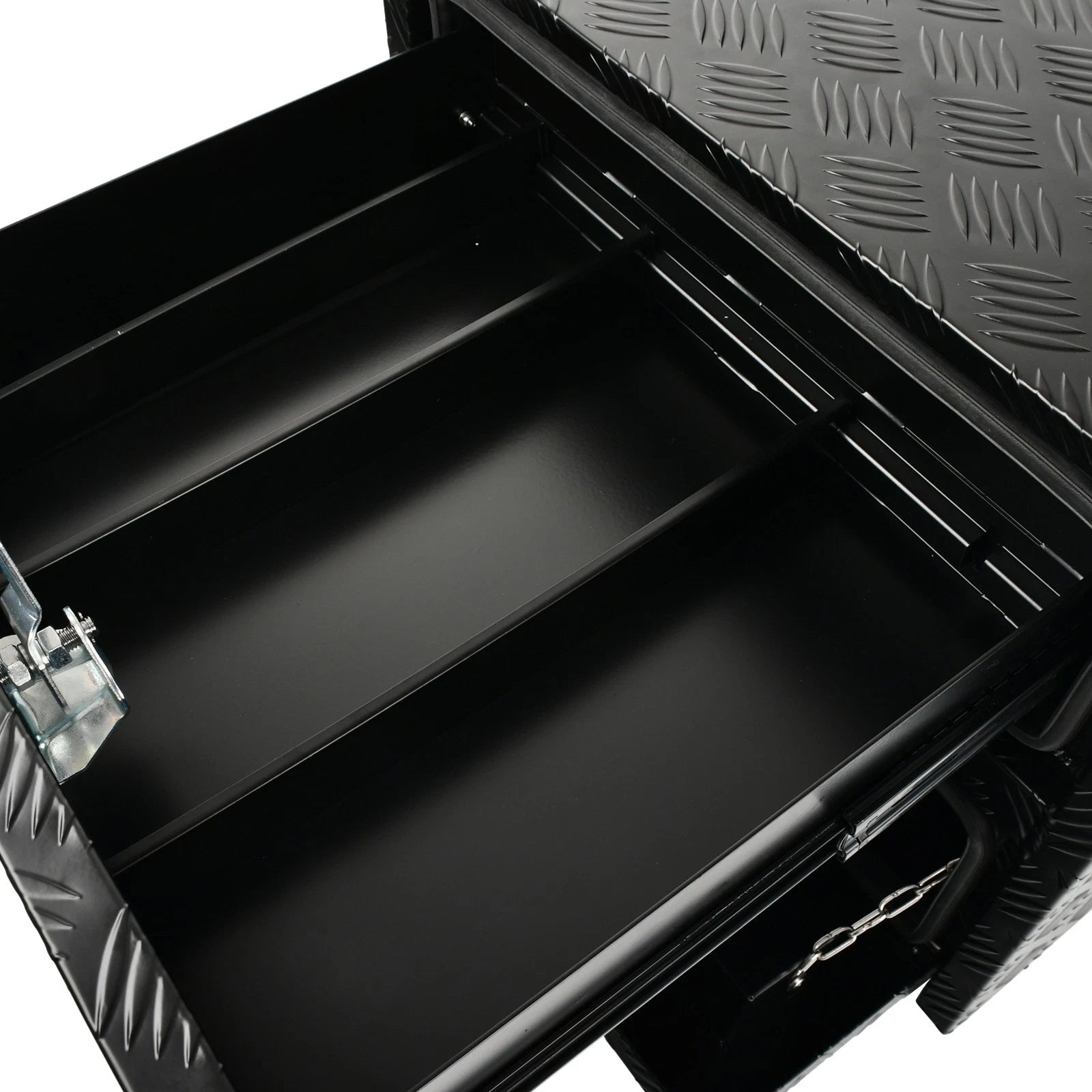 Aluminum Underbody Tool Box for Truck (24"x18"x20") Black