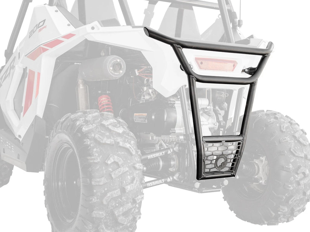 Heavy-Duty Rear Bumper for Polaris RZR 200 (2022–2023) - Black