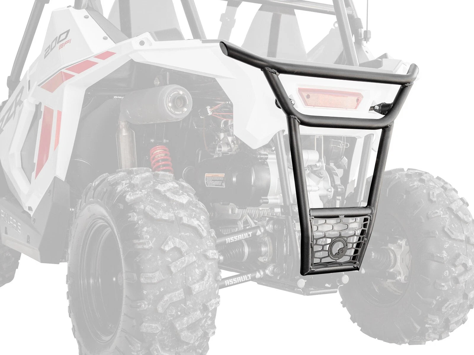 Heavy-Duty Rear Bumper for Polaris RZR 200 (2022–2023) - Black