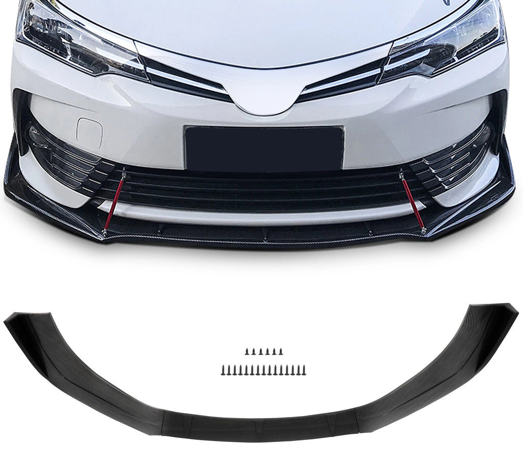 Front Spoiler for Most Sedans (Carbon Fiber, Polypropylene)