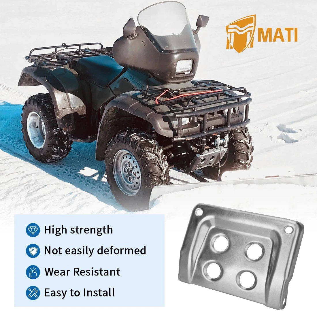 Front Skid Plate for Honda Foreman TRX400 TRX450 (1999–2004)