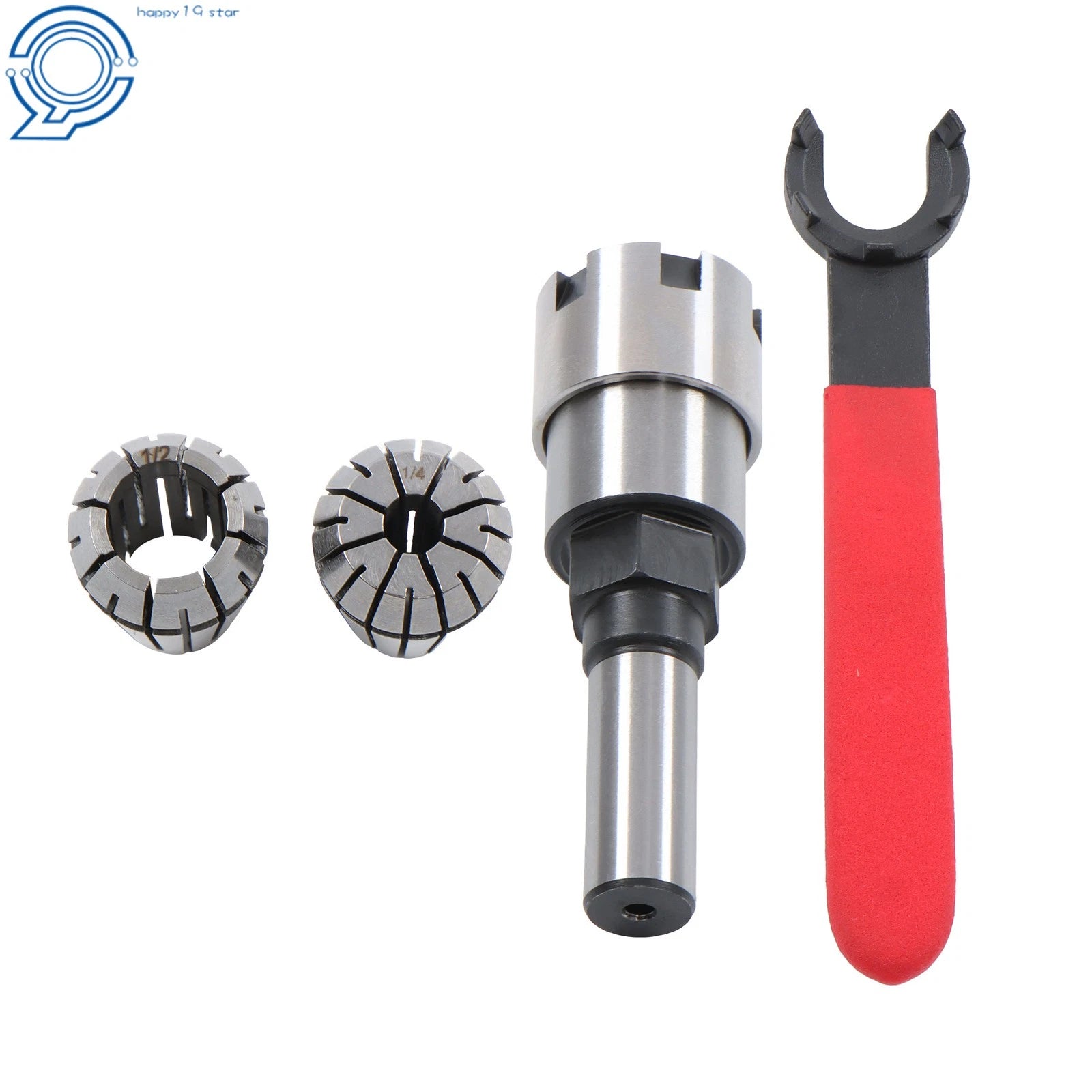 Spring Collet Converter for Router Bit Extension Chuck (1/2 Shank)