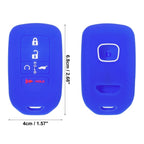 5 Button Key Fob Cover Case Blue for Honda Accord Civic CR-V (2016-2023)