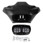 Inner Outer Fairing LED Dual Headlight for Harley Road Glide (1998–2013)