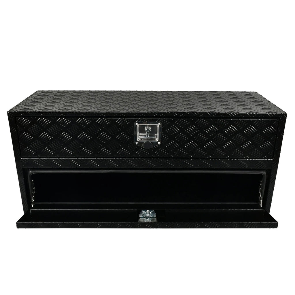 Aluminum Underbody Tool Box for Truck (48"X18"X20") - Black