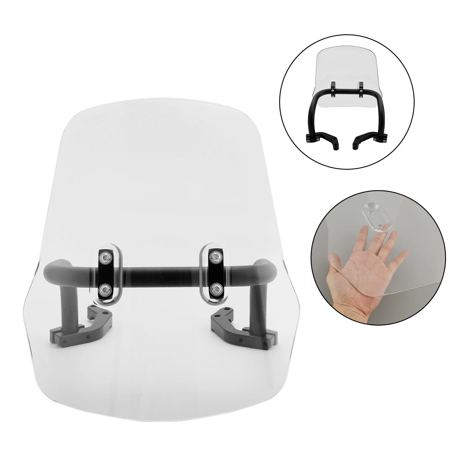 Windshield Windscreen + Bracket for Honda CRF250L/S CRF250M CRF300L (2021–2022)