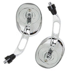 Chrome Rearview Mirrors for Yamaha Road Star XV1700 XV1600 Warrior (2001–2010)