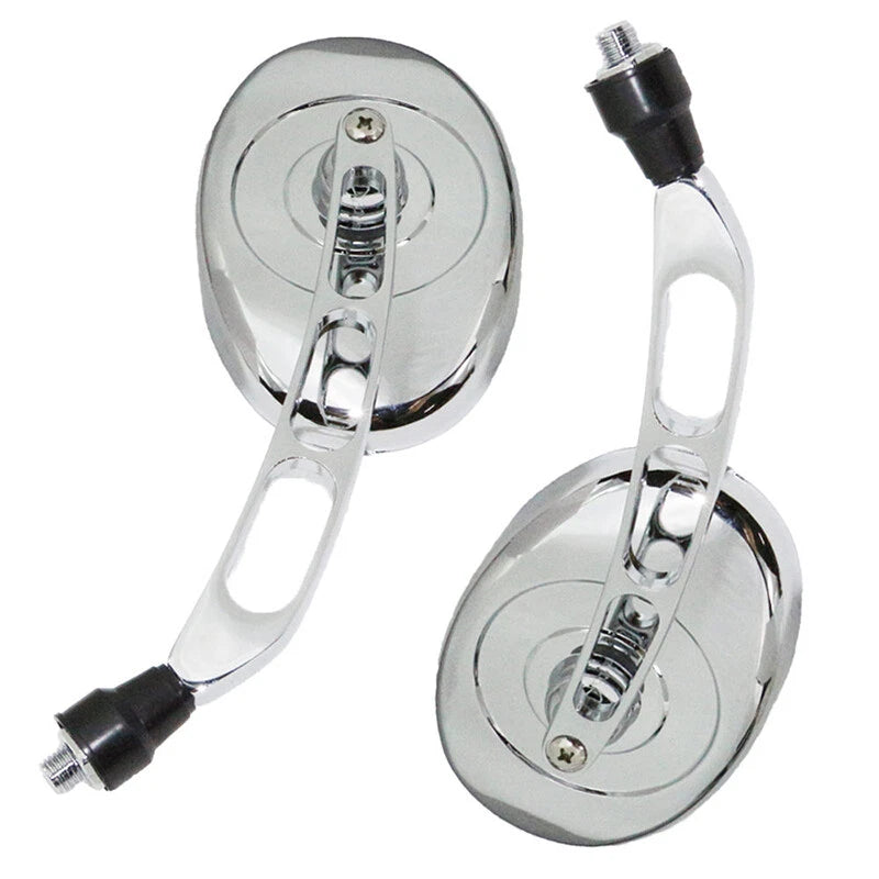 Chrome Rearview Mirrors for Yamaha Road Star XV1700 XV1600 Warrior (2001–2010)