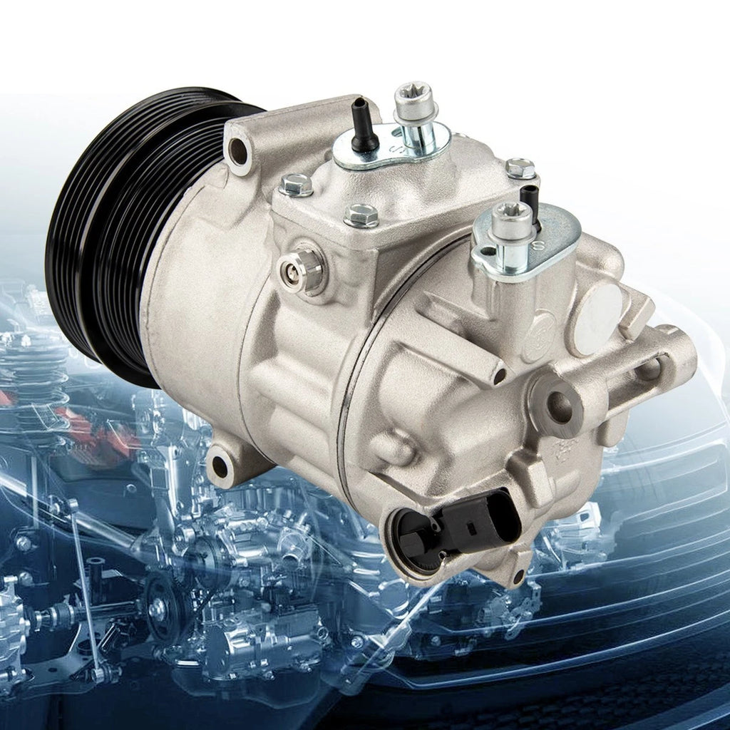 AC Compressor with Clutch for Volkswagen Beetle Jetta Golf Passat (2006–2014)