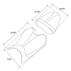 Rider Driver & Passenger Seats for Yamaha YZF R6 (2008–2016) Black