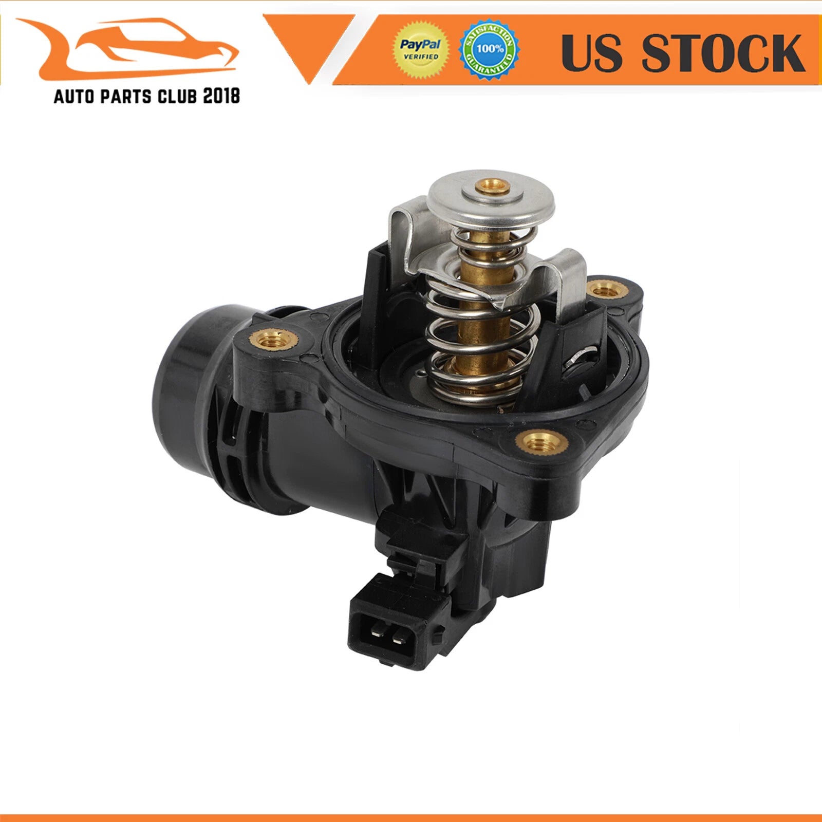 Thermostat with Gasket for BMW E81 E46 E90 E60 E83 (N42 N46 N46N)