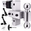 Adjustable Trailer Hitch Ball Mount for Truck (w/ Anti-Theft Lock)