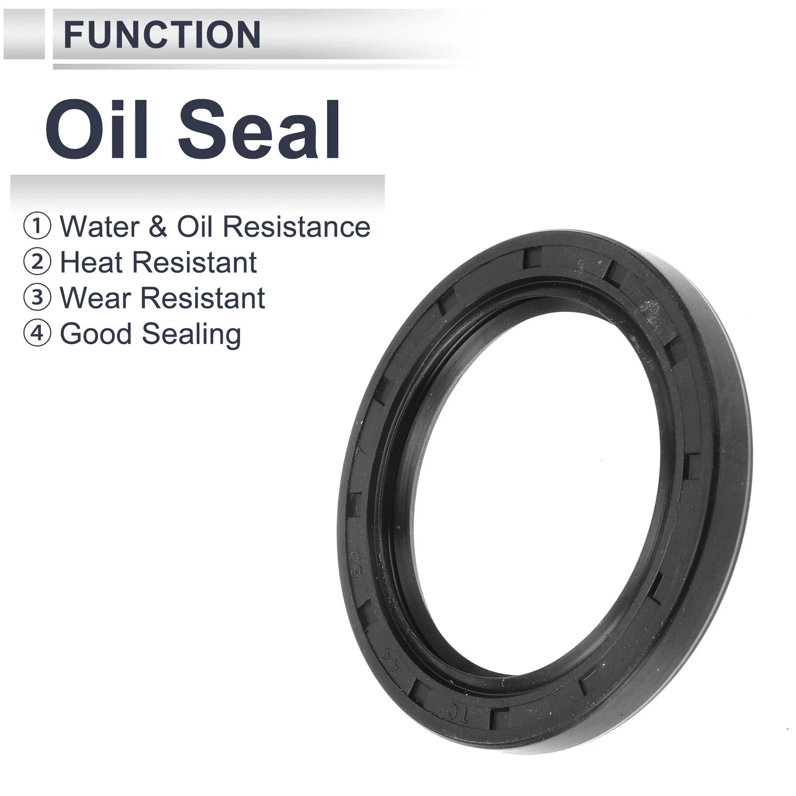 Set of 5 Oil Seal Rotary Shaft Seal Nitrile Rubber 44x60x7mm
