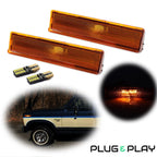 Set of 2 Amber LED Side Marker Lights for Ford Bronco F150 F250 F350