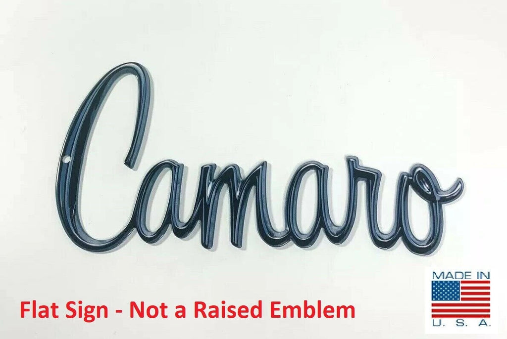 Metal Emblem Sign Script Logo for Chevrolet Camaro (1970–1974)