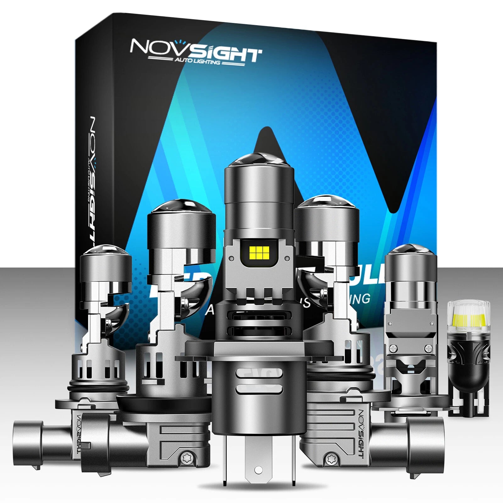 Set of 4 LED Headlight Bulbs 9005 9006 H11 H4 H7 H13 17000LM 60W