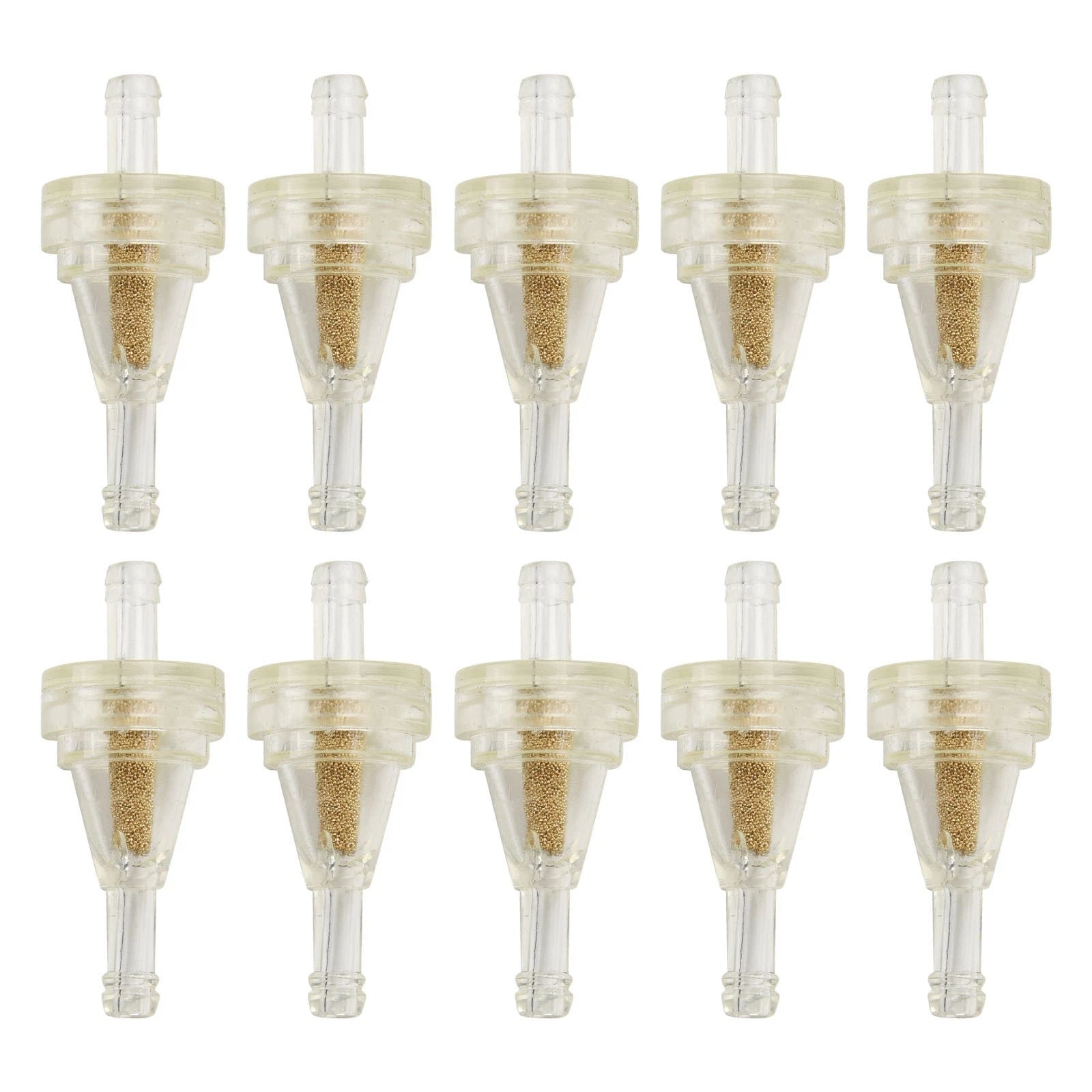 Clear Inline Fuel Filters for Motorcycle & ATV (Pack of 10)