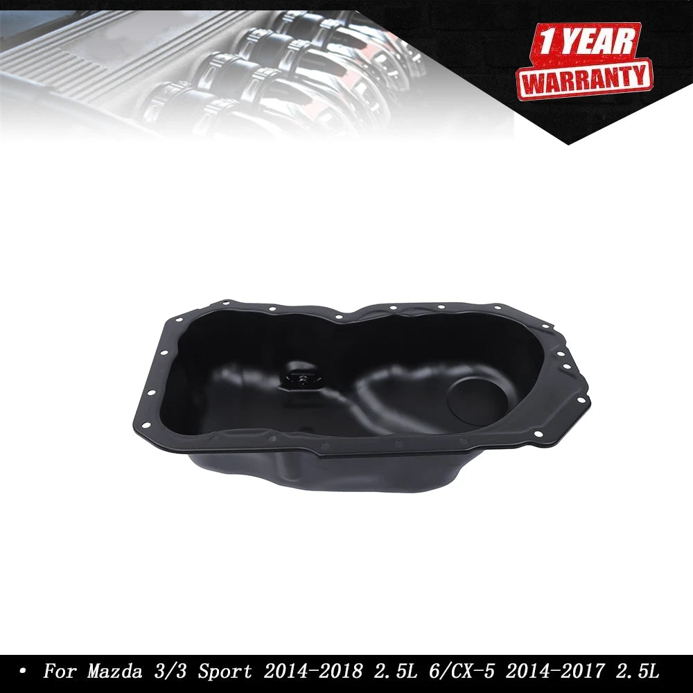 Engine Oil Pan with Drain Plug for Mazda 3/6 CX-5 (2014–2018) 2.5L