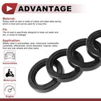 Set of 5 Rotary Shaft Oil Seals 38x55x10mm Nitrile Rubber 672668828809