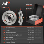 Set of 4 Disc Brake Rotors & Ceramic Pads for BMW 330Ci 330i 330xi (2001–2006)