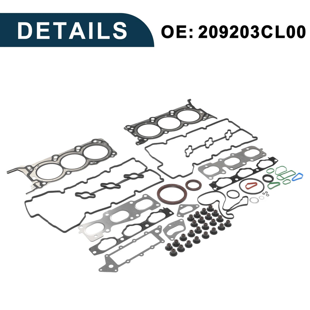 Cylinder Head Gasket Kit No. 209203CL00 for Hyundai G6DA (1 Set)