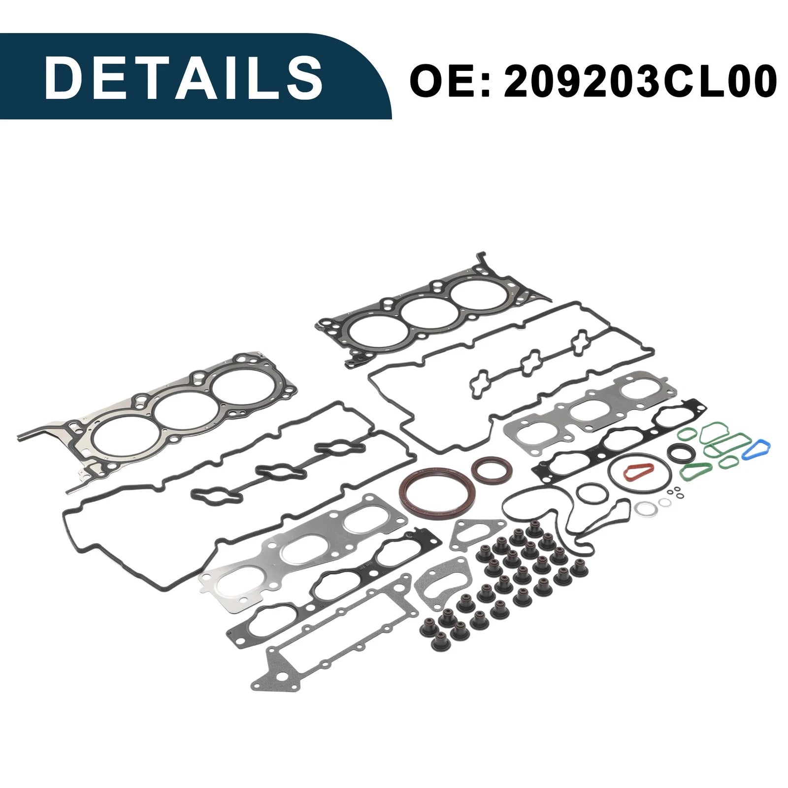 Cylinder Head Gasket Kit No. 209203CL00 for Hyundai G6DA (1 Set)