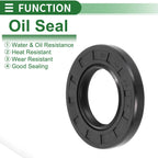 Set of 5 Oil Seal Ring for Rotary Shaft 30x55x7mm NBR Rubber