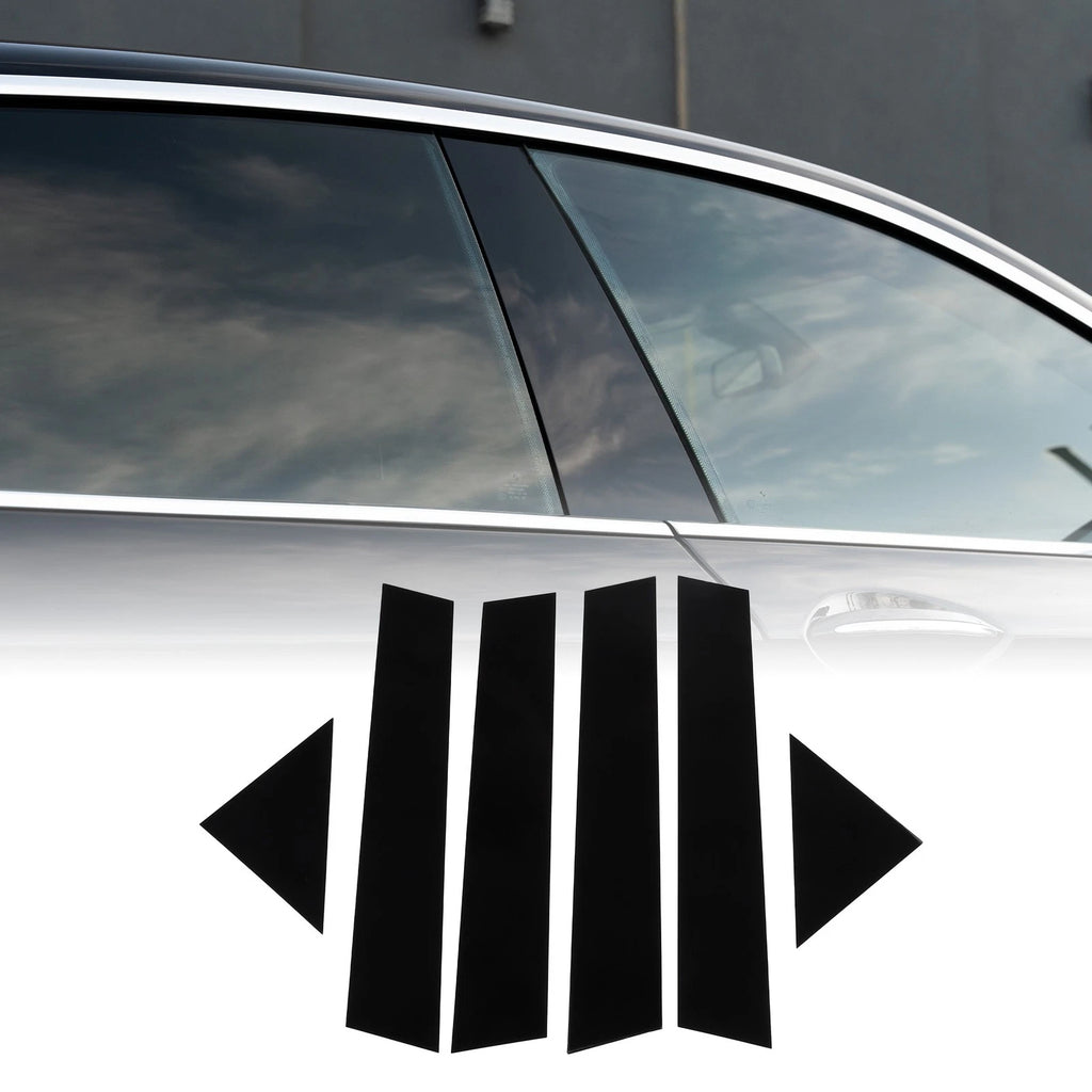 Set of 6 Car Pillar Window Trim Covers for Chrysler 300 300C (2005–2010)