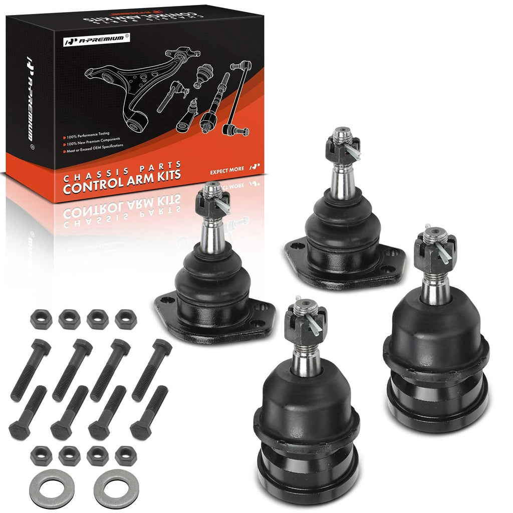Set of 4 Front Upper & Lower Ball Joints for Chevrolet Corvette (1984–1996)