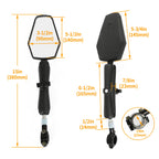 Adventure Mirrors for Suzuki DR650S DRZ400S (7/8" Mount)