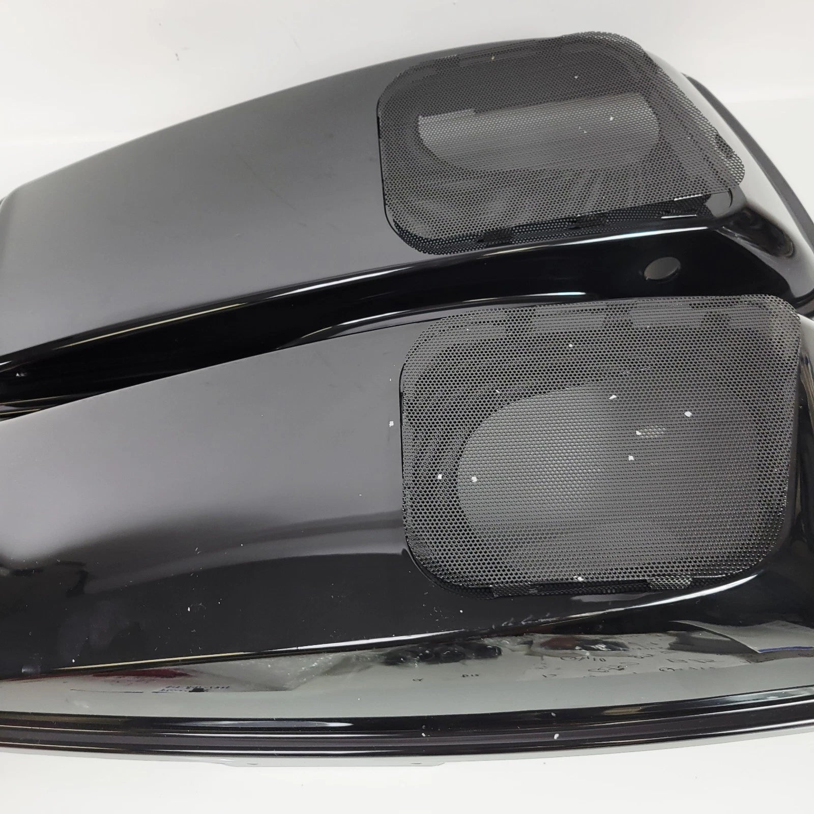 Set of 2 Black Speaker Saddlebag Lids for Harley Touring (2014–2023)