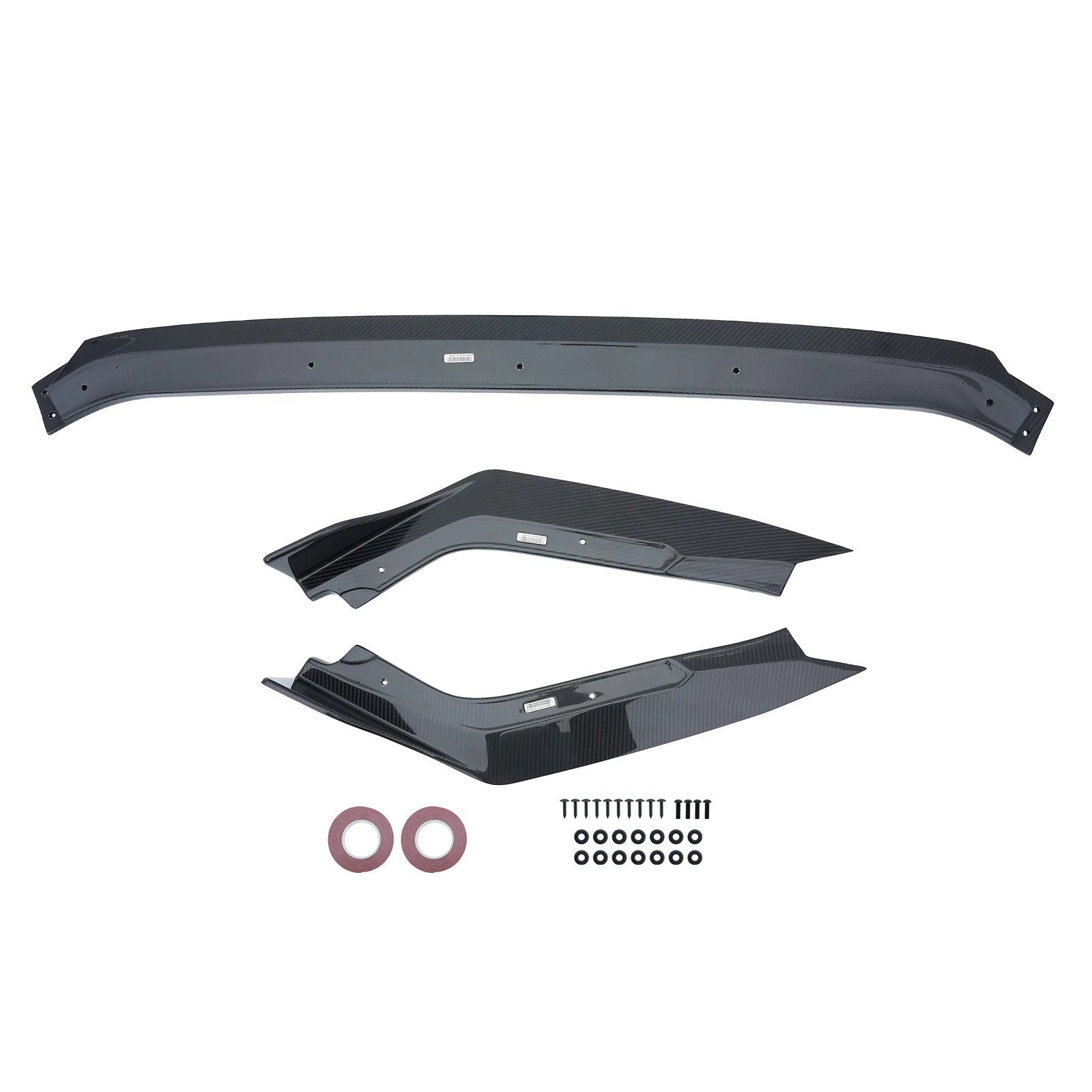 3 Piece Front Bumper Lip for Honda Civic Type-R FL5 (2023–2025) Carbon Fiber