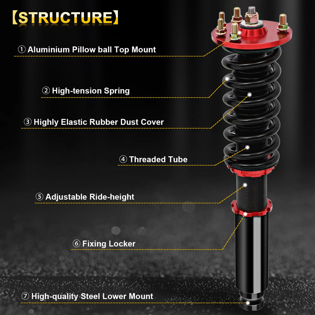 Coilover Shocks Struts Kit for Honda Accord (2003–2007) Acura (2004–2008)