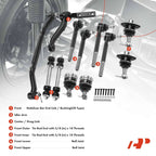 Set of 12 Front Sway Bar Link Tie Rod Ends for Chevy Blazer S10 GMC S15 Jimmy