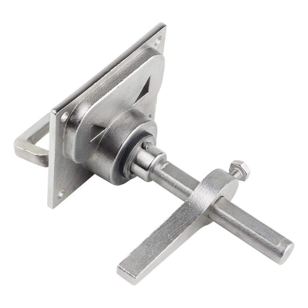 Square Floor Lock for Boat Hatch Installation 316 Stainless Steel