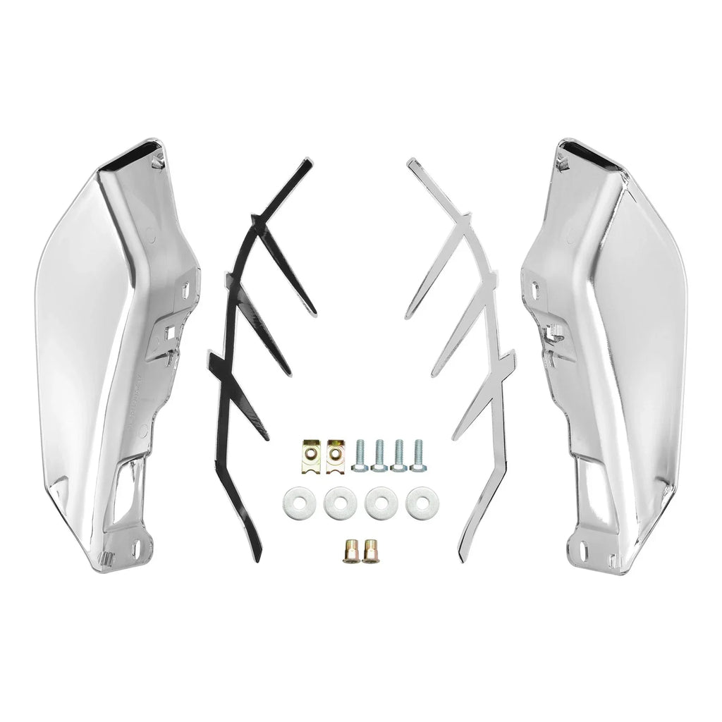 Chrome/Black Mid-Frame Air Deflector Trim for Harley Touring Trike (2009-2023)