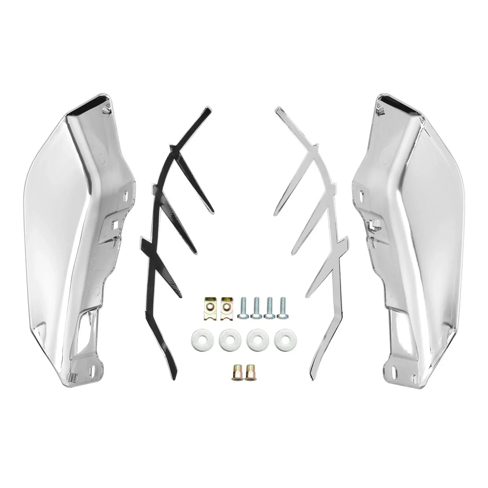 Chrome/Black Mid-Frame Air Deflector Trim for Harley Touring Trike (2009-2023)