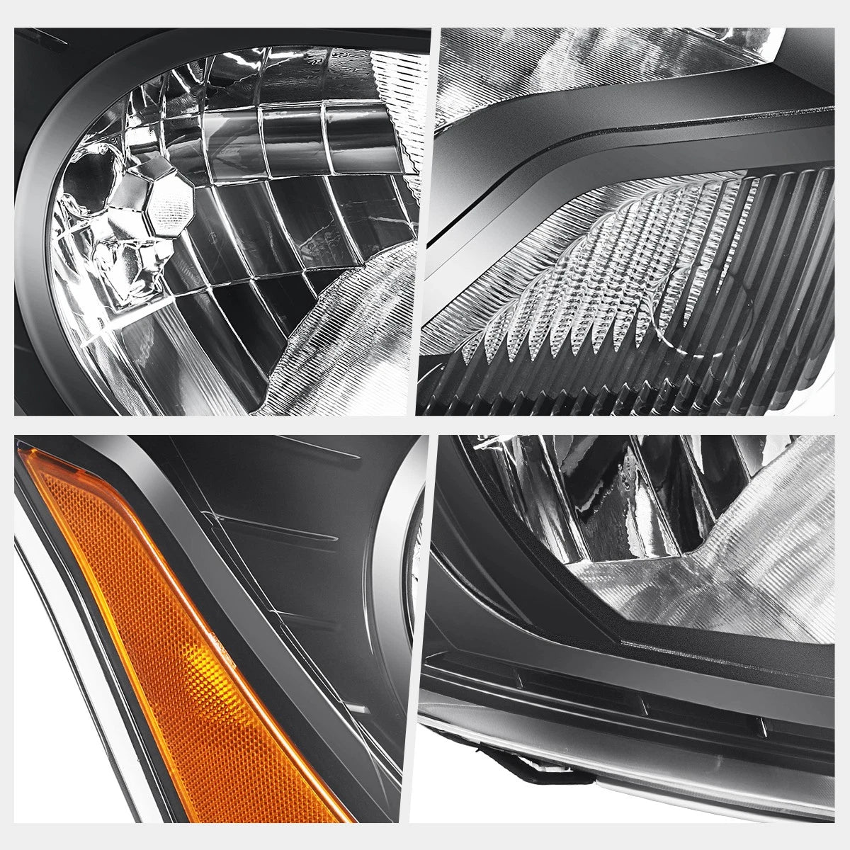 Right Side Headlight Lamp for Ford Transit 150-350 (2015–2023) Black