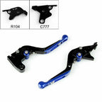 Adjustable Brake Clutch Levers for Yamaha MT-01 V-MAX (2005–2023) Blue T9