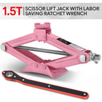 15.2in Steel Leveling Scissor Jack for SUV Wagon (3306lbs Capacity)