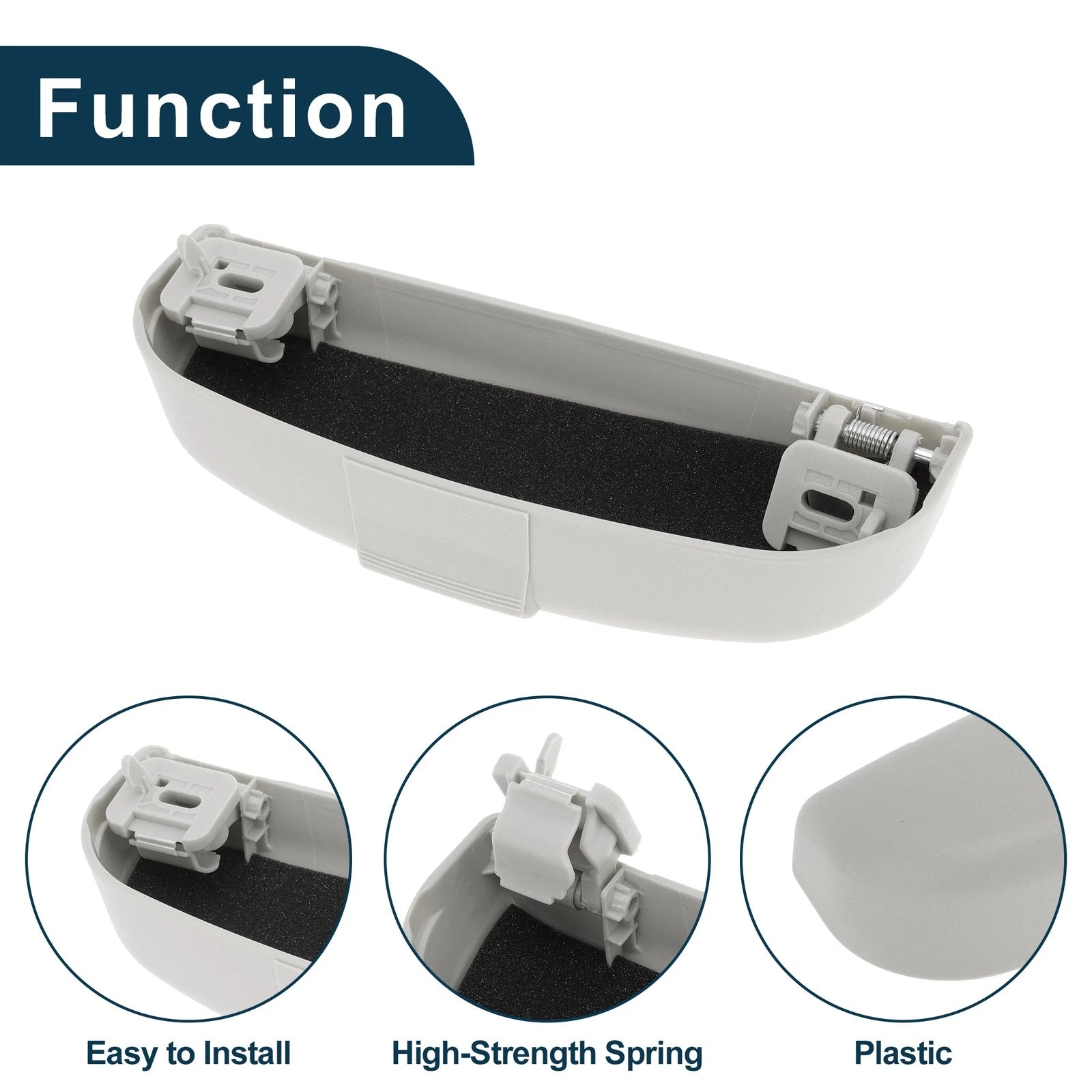 Sunglasses Case for Mitsubishi Lancer (2008–2017) Eyeglasses Holder Grey